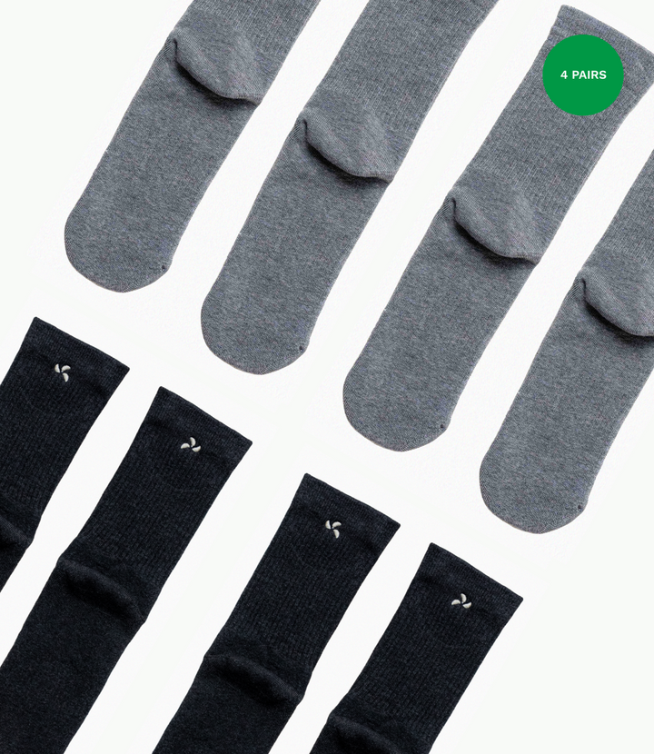 Crew Bamboo Charcoal Socks