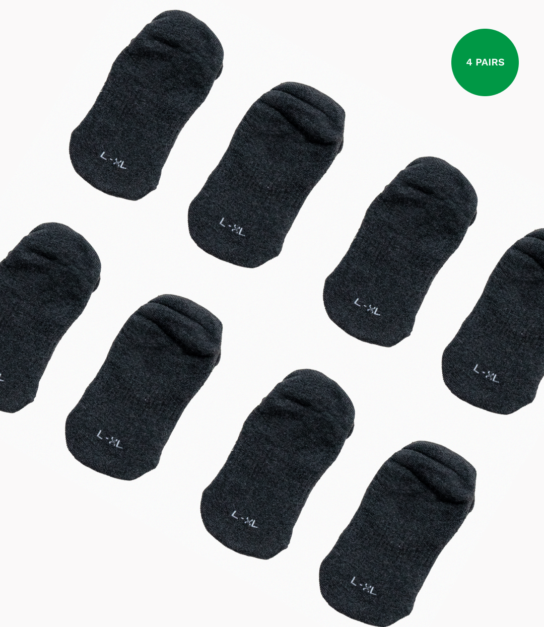 Bamboo Charcoal Socks Value Pack | 4-Pack